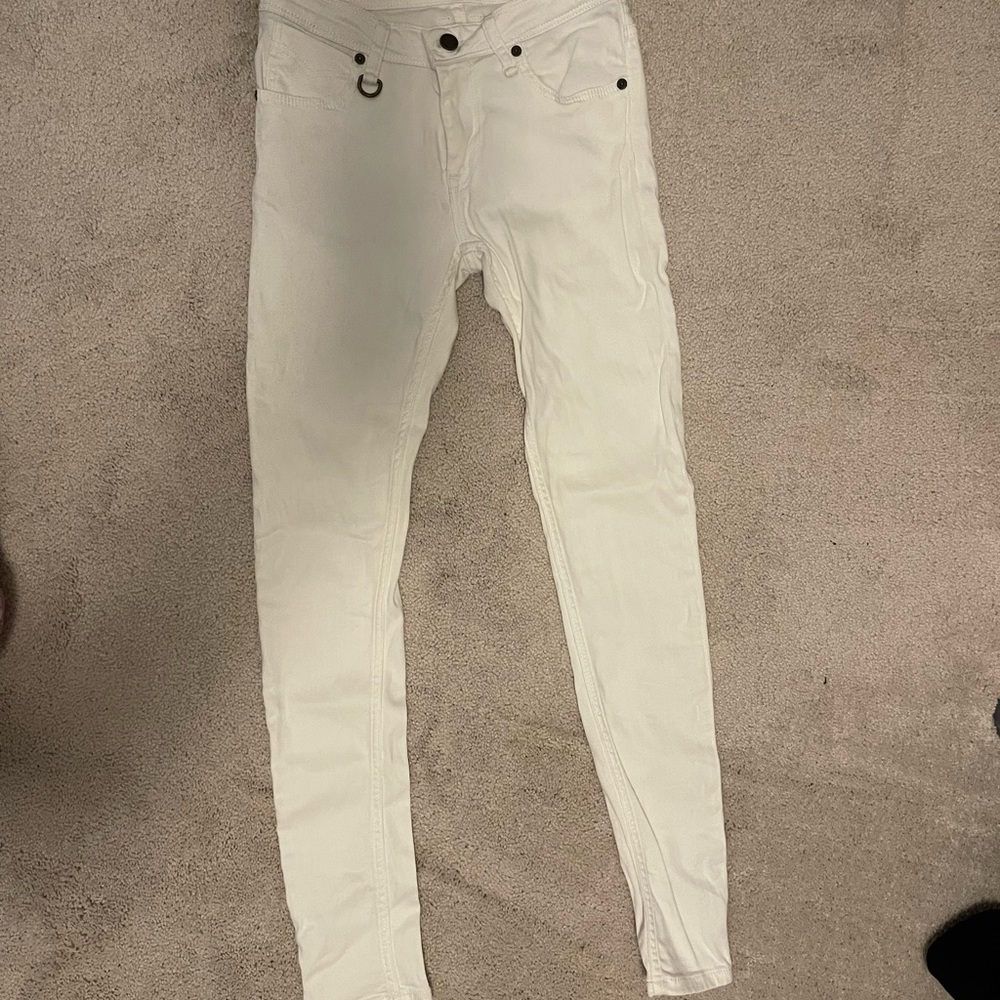 White Burberry Brit jeans